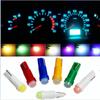 10PCS/LOT W1.2W Socket T5 LED 12V Car Auto Side Wedge Dashboard Gauge Instrument Light Lamp Bulb Ice Blue Red Green Yellow