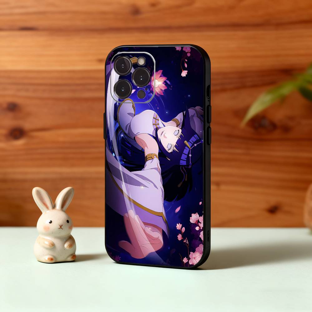 Чехол для телефона H-Hinata Anime H-Hyuga Для iPhone17 16 15 14 13 12 11 Pro Max Plus, 5G Мягкий черный чехол