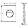 Клавиша смыва Grohe Nova Cosmopolitan S hard graphite 37601A00