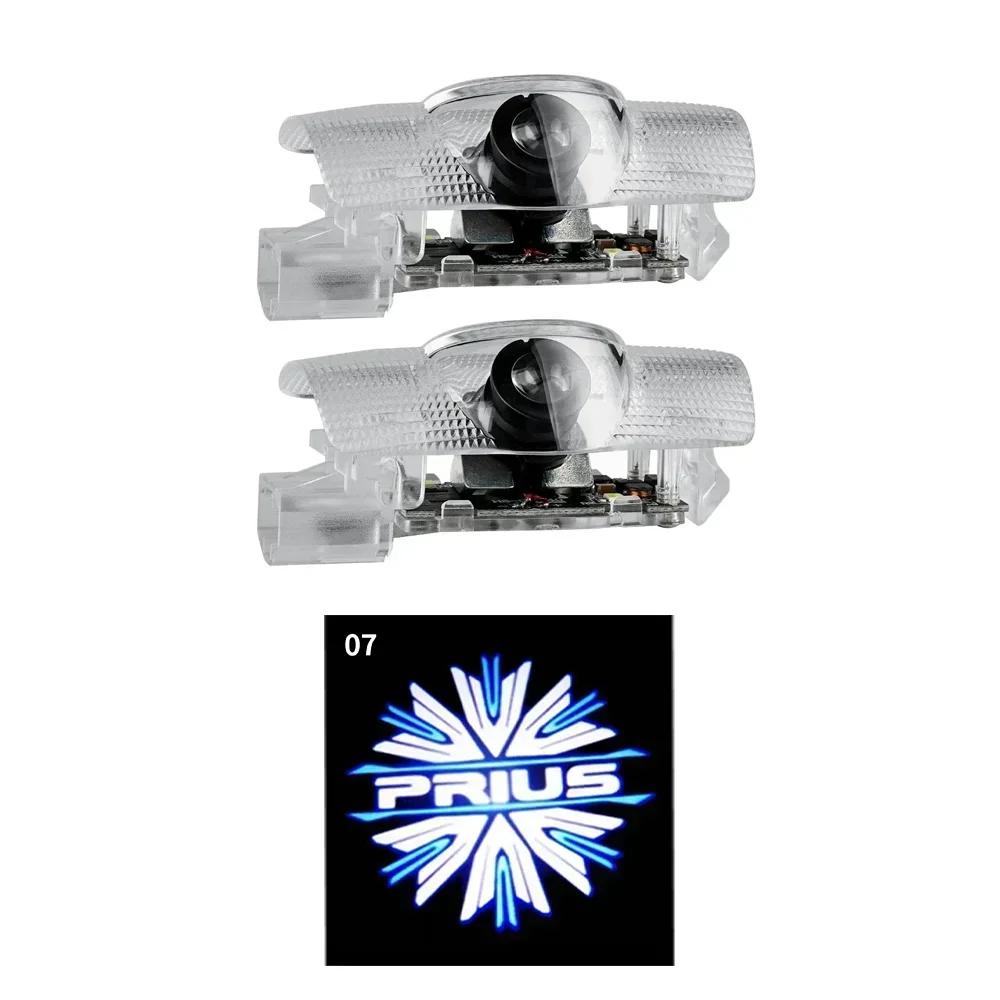 Toyota 2026 New Hub Caps 2PCS Car LED Welcome Lamp with Toyota Logo Door Ghost Shadow Light Laser Projector Car Sticker