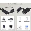 Мотоциклетные USB-зарядки Универсальный кабель-конвертер SAE в USB SAE Быстрый удлинитель 5 В 2 А для мобильного телефона