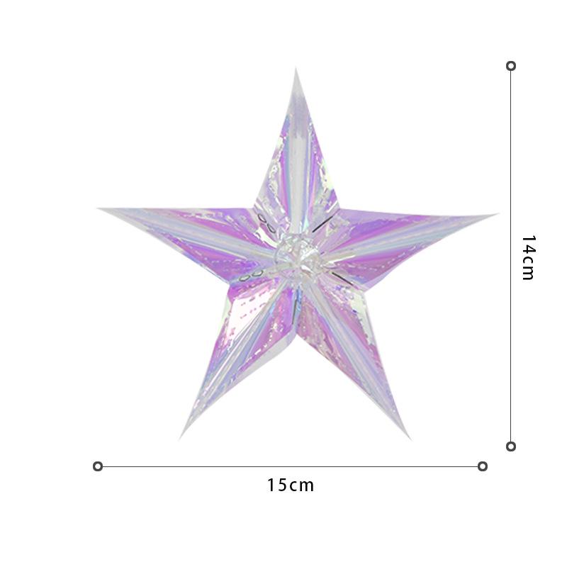 Подвеска в виде цветной неоновой звезды для торжеств