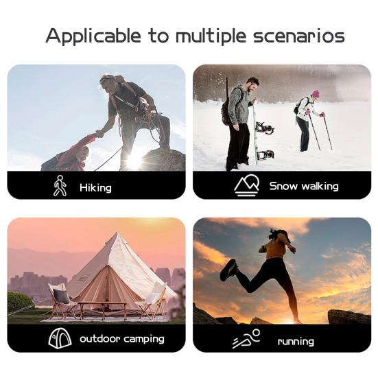 1 пара гетр со светоотражающей полосой, регулируемые, для мужчин и женщин, для походов на открытом воздухе