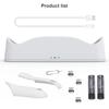 1800mAh Charging Dock Set for Oculus Quest 2, Headset Stand And Controller Mount, 2 Rechargeable Batteries, Magnetic Cable