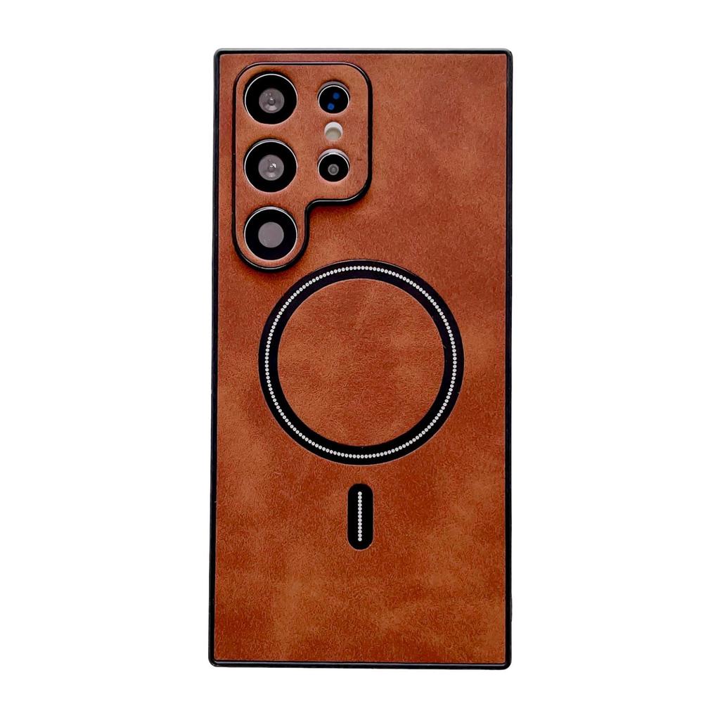 Applicable To Samsung S24U Magnetic Phone Case New Skin Feeling S25P Protective Case Wireless Charging S22 Anti Fall