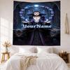 Gothic Illustrations Custom Your Name Wall Decor Tapestry Art For Pet Memorial Birthdaywedding Party Backdrop Family Gift