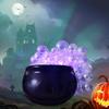Halloween Decorations DIY Bubbling Cauldron Set Black Plastic Bowl Spooky Vintage Decor for Home Kitchen Room Party Table