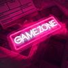 Brochao GAME ZONE Неоновый свет Неоновая вывеска Геймерский неоновый свет Игровая зона Светодиодный неоновый знак Игровая комната Украшение Паб Друзья Подарок для детей