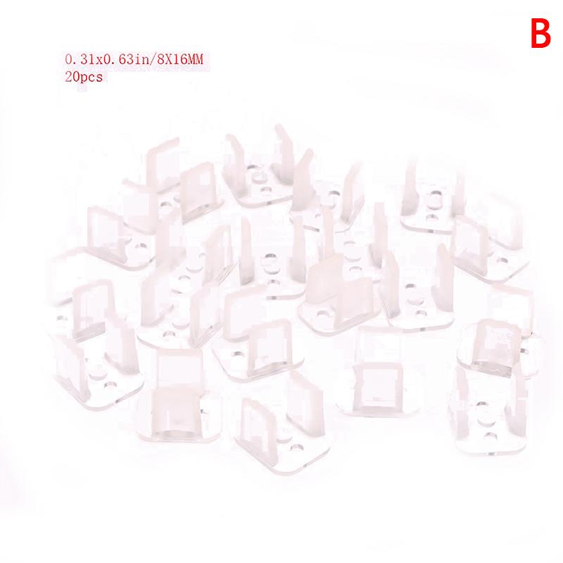 20 шт. неоновых лент 6x12 мм / 8x16 мм светодиодные фиксаторы из АБС-пластика светодиодные фиксаторы из АБС-пластика