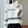 Women Sweater 100% Wool O-neck Knit Pullover Thick Winter Jumpers Female Knit Tops