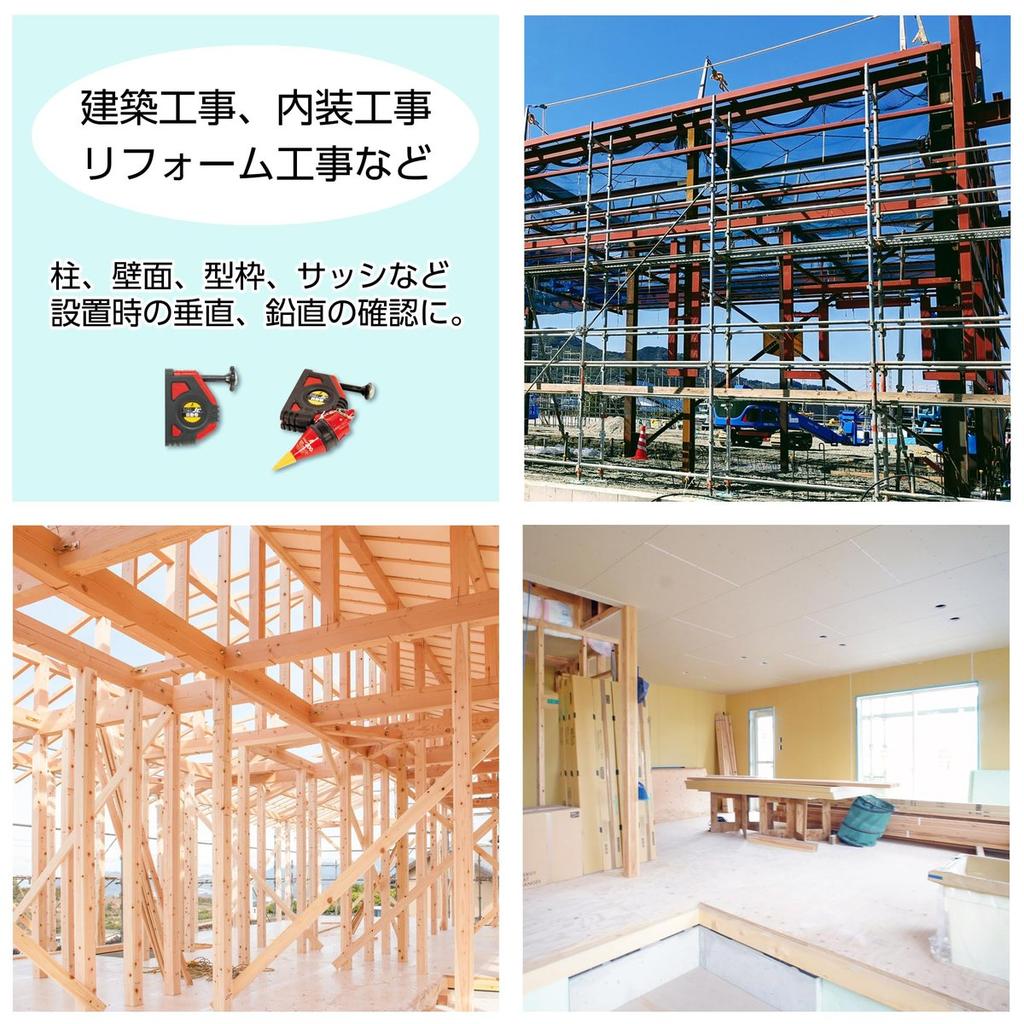 Shinwa Sokutei Компактный отвес, Jr. Автоматическая намотка, 3,5 м, Красный