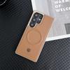Для Samsung Galaxy S23 S24 S25 Ultra Plus Чехол Серия KIGC Сильный Магнетизм Беспроводная Зарядка Матовая Кожаная Задняя Крышка