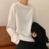 White Base Shirt Women's Autumn Pullovers & Long Sleeves Solid Color Student T-shirt Ladies Fashion Top