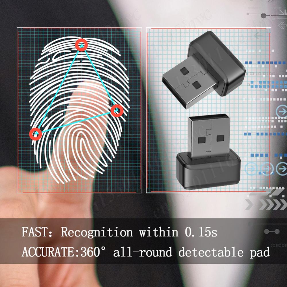 USB-считыватель отпечатков пальцев FIDO U2F биометрический сканер отпечатков пальцев Windows Hello 360° Touch Speedy Matching Security Key для ПК