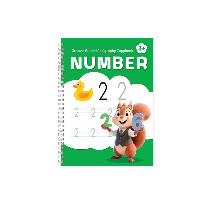 Children Groove Calligraphy Drawing Template Kids Enlightenment Pen Control Sketch Book
