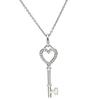 Tiffany & Co - Key Heart keyNecklace K18WG/diamond Array
