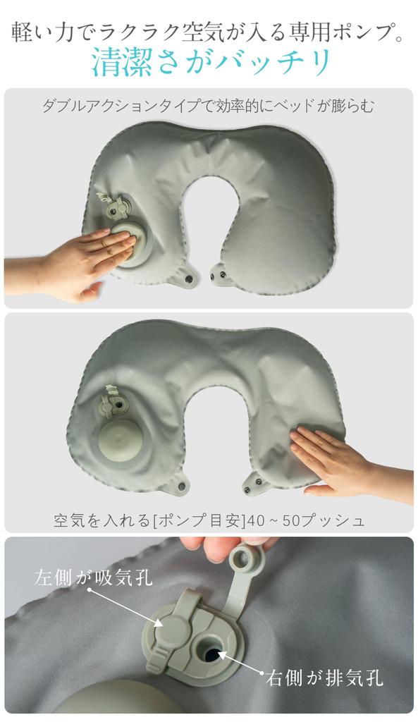 LLAP Шейный Двойной Портативный Шейный Воздушный Шейный Ручной Нажимного Типа Шейный Для Путешествий Чехол для Хранения Включен Подушка, U-образная Подушка, Клапан, Подушка, U-образная,