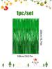 Рождественская занавеска с кисточками, украшение для рождественской вечеринки, 1x2 м, красная, серебристая, зеленая, блестящая, кисточка для вечеринки, фон для вечеринки