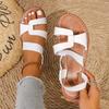 Shoes for Women 2025 Summer New Women Beach Flat Sandals Bottom Roman Strap Sandals with Non Slip Rubber Soles Sandals Women