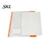 Large Capacity Paper Holder A4 Snap Button File Folder, Horizontal 11 Hole PP Document Organizer with Punch Binder Folder Name Card Slot, Transparent