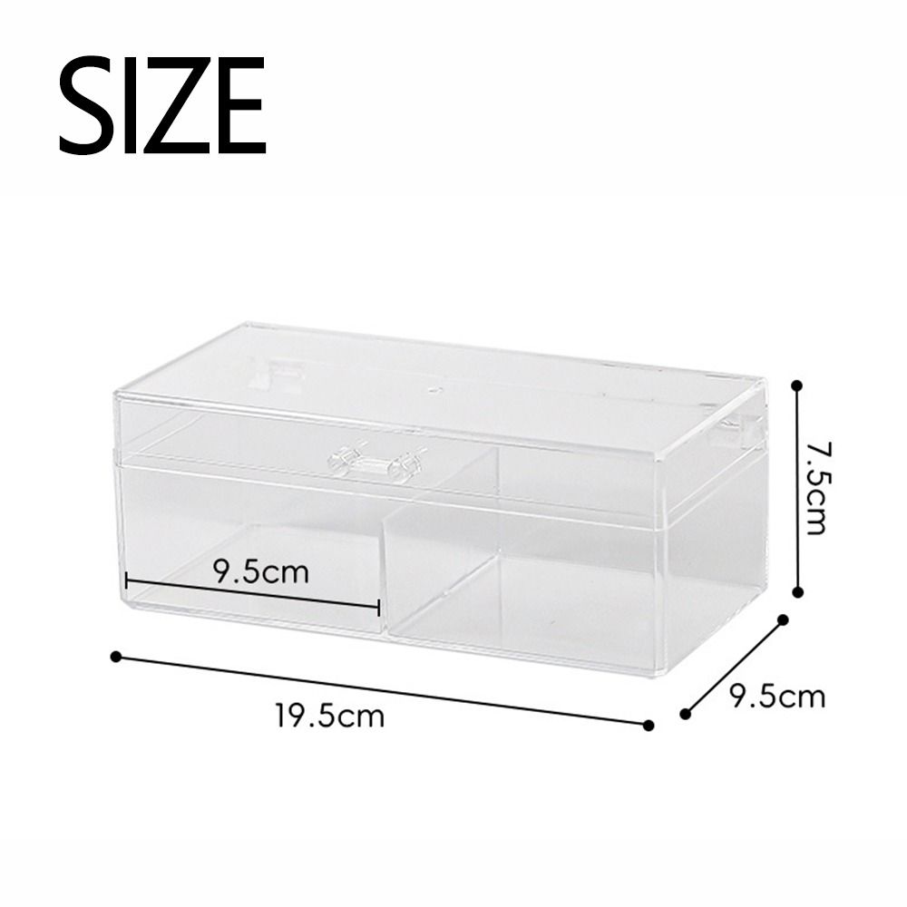 Коробка для хранения фотокарточек большой вместимости, контейнер для DIY, кейс с крышкой, органайзер для макияжа, кухня
