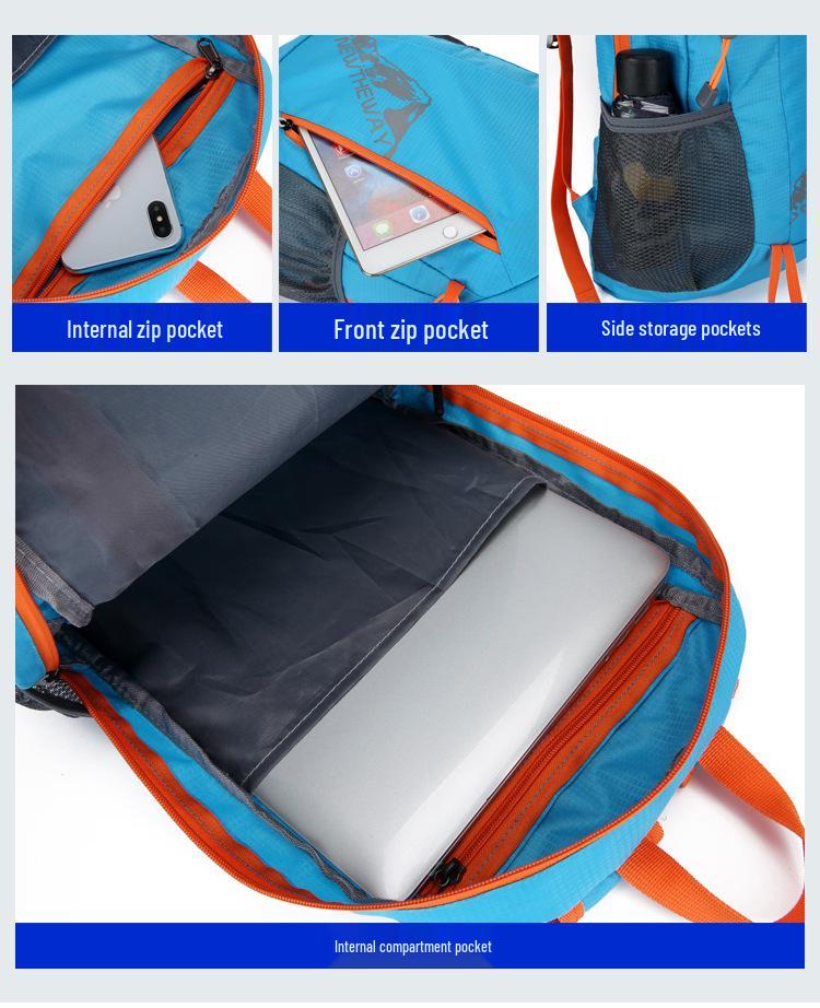 Легкий рюкзак большой вместимости для активного отдыха, пеших походов, велоспорта и путешествий - Быстросохнущий и идеально подходящий для хранения