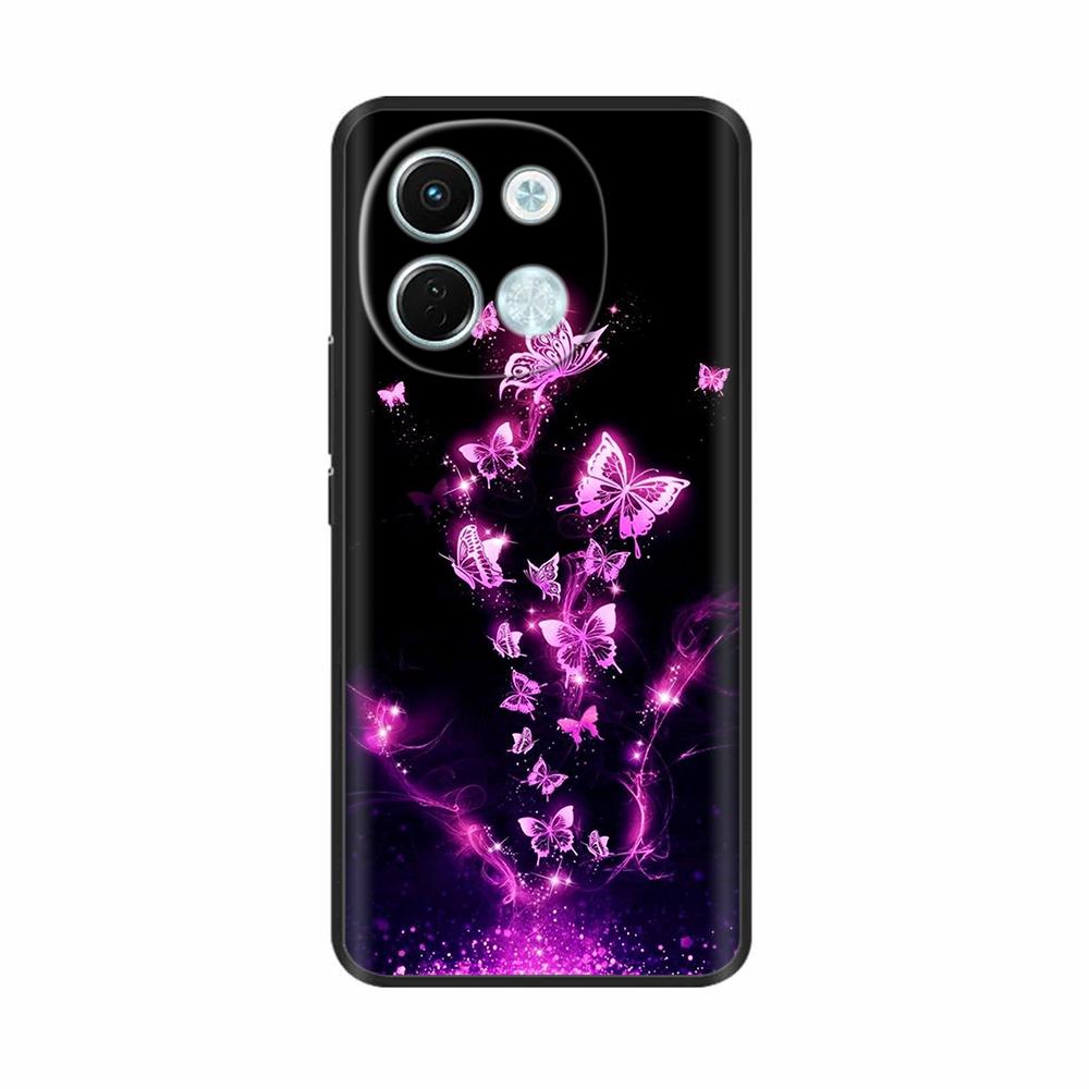 Чехол для Tecno Pova 6 Neo 5G Милые цветы Корпус телефона Мягкий Тонкий ТПУ Силиконовый чехол Для Tecno Pova6 Pro Pova 6Neo 4G 5G Накладки