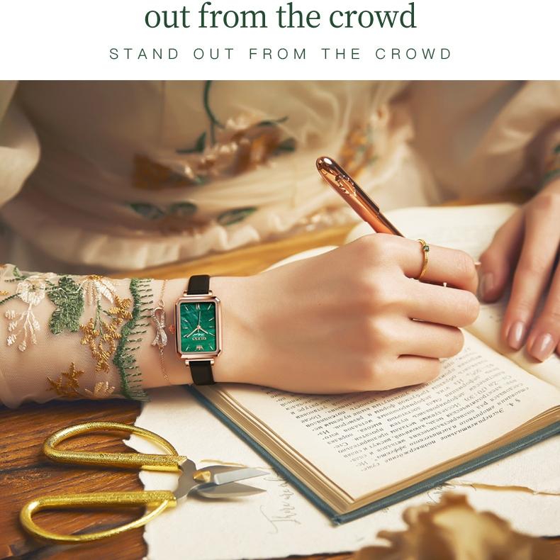 OLEVS Модные брендовые часы Квадратные кварцевые часы Ins Wind Женские часы Женские часы