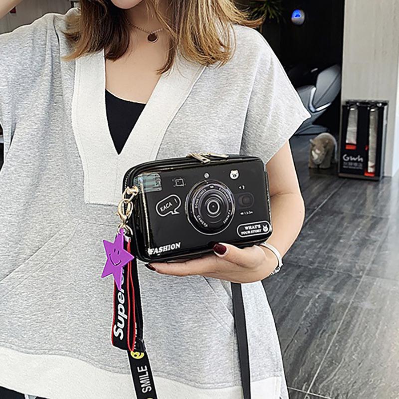 SCIONE Мини Сумка Через Плечо для Камеры 2025 Новая ПУ Расписная Милая Девичья Сумка Модная Личность Джокер Сумка Кроссбоди