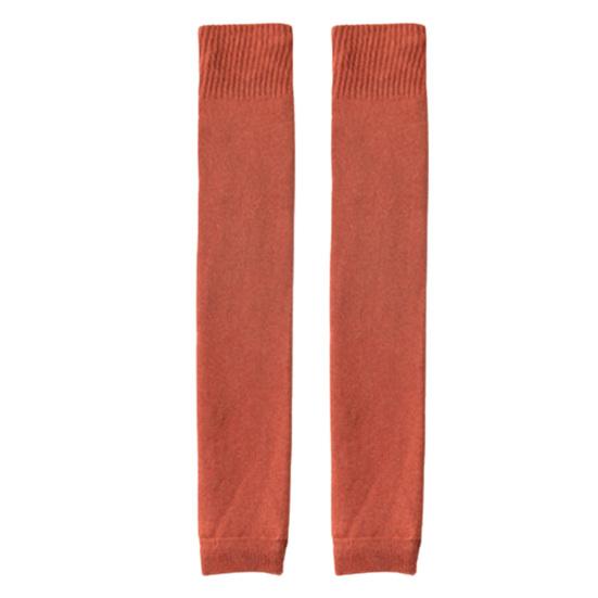 1 Pair Women Knitted Leg Warmer Fall Winter Thick Fleece Sweat Absorbing Warm Solid Color Stretch Above Knee Girls Knit High Boot Stocking Socks