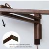 Retro Folding Walnut Color Wall Lamp Japanese Study Living Room Bedroom Bedside Lamp Tea Room Homestaynostalgic Coffee Shop Lamp