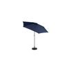 Parasol extérieur rectangulaire double face de 2,7 m avec manivelle (bleu marine) (sans pied)