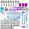 Piping Nozzle Pastry Turntable Kit Rotating Stand Baking Tools Accessories Baking Tool 137Pcs Cake Decorating Tools Kit