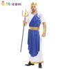 Clothes, Adult Male Pharaoh Costumes, Poseidon Performance Costumes, Performance Costumes