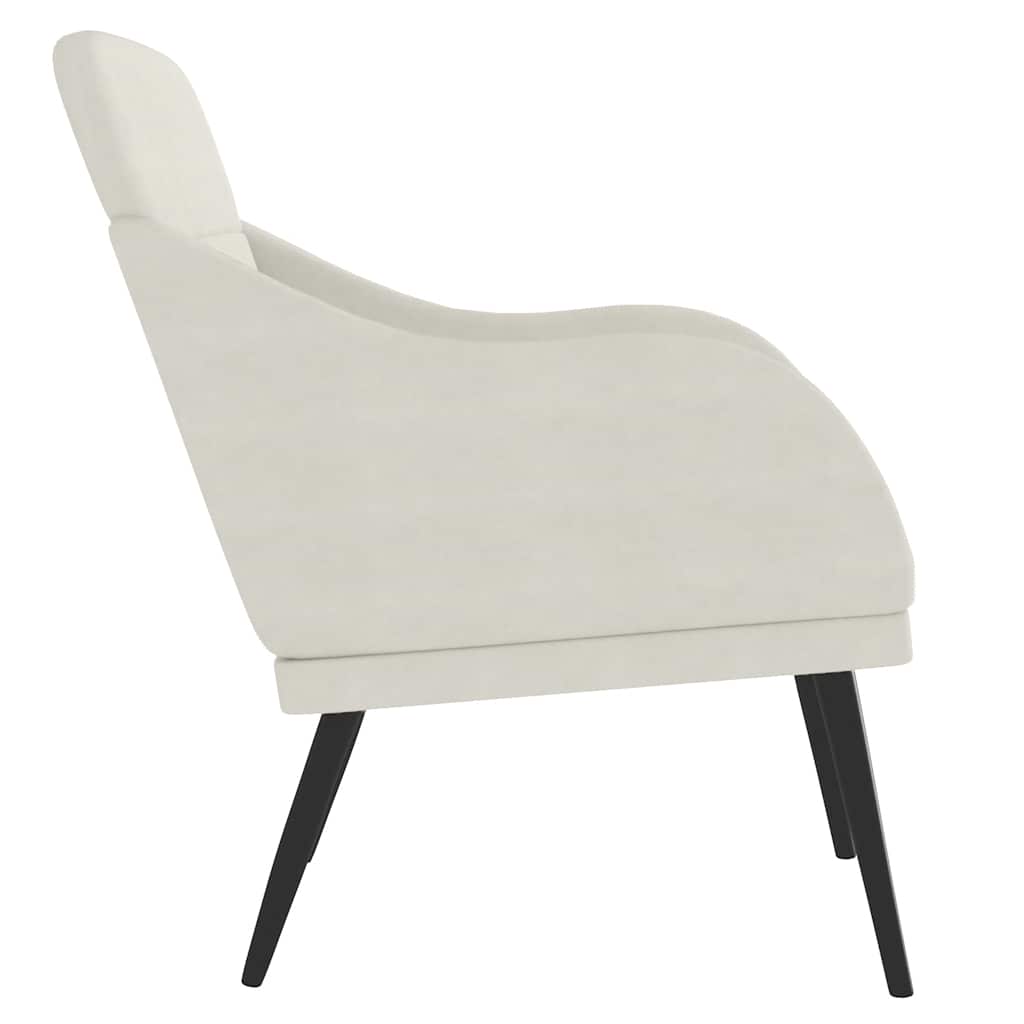 Cream Velvet Armchair