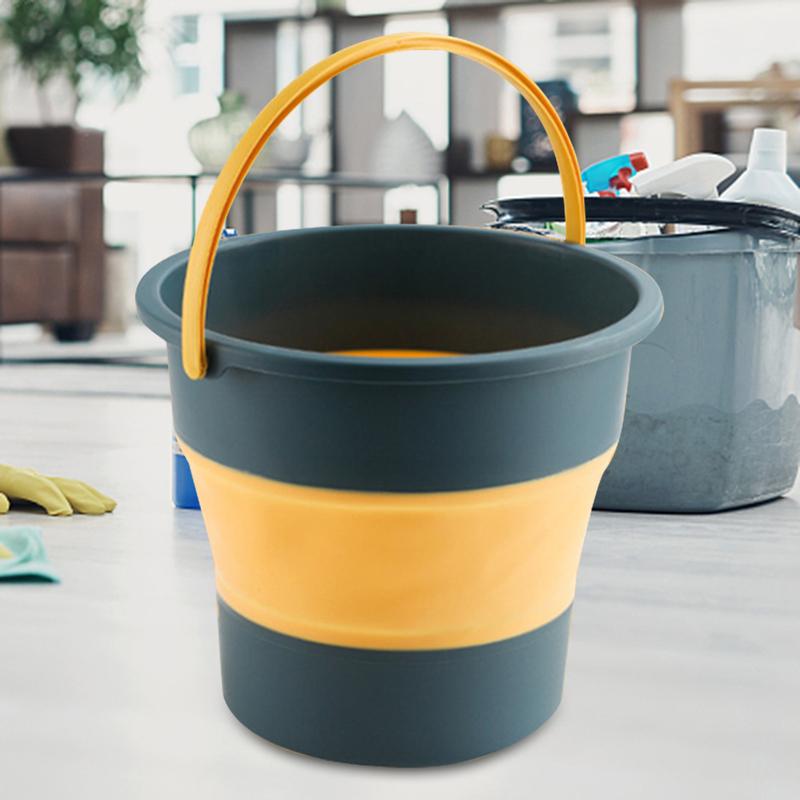 5/10L Portable Foldable Bucket Basin Tourism Outdoor Fishing Camping Bucket Household Cleaning Car Washing Space Saving Bucket