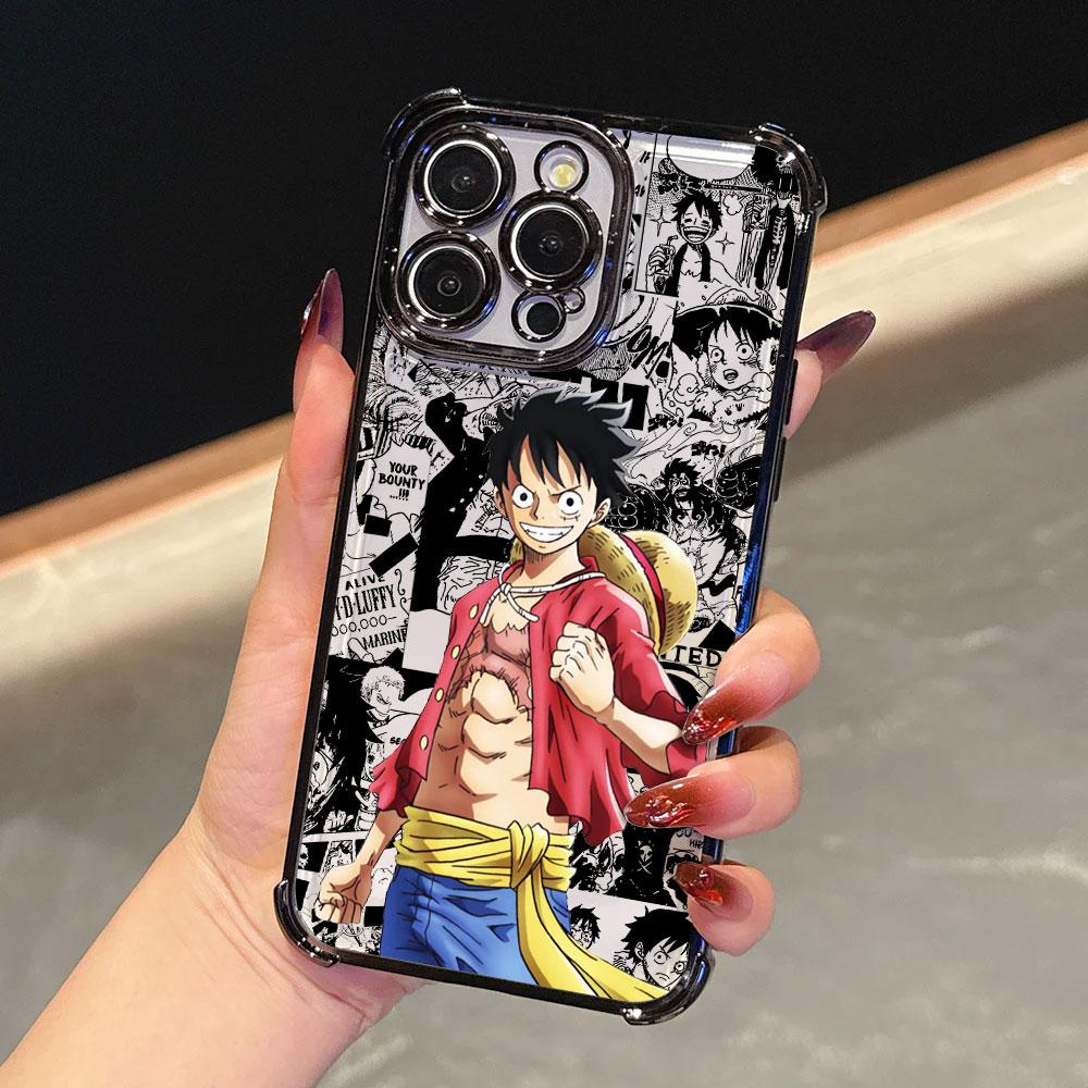 Чехол-бампер One Pieces Luffy Monkey D Мягкий Чехол Для iPhone 17 Pro 16 15 14 13 12 11 Pro Max Чехол 17 Plus 17E 16E 17Air Силиконовый Чехол для Телефона