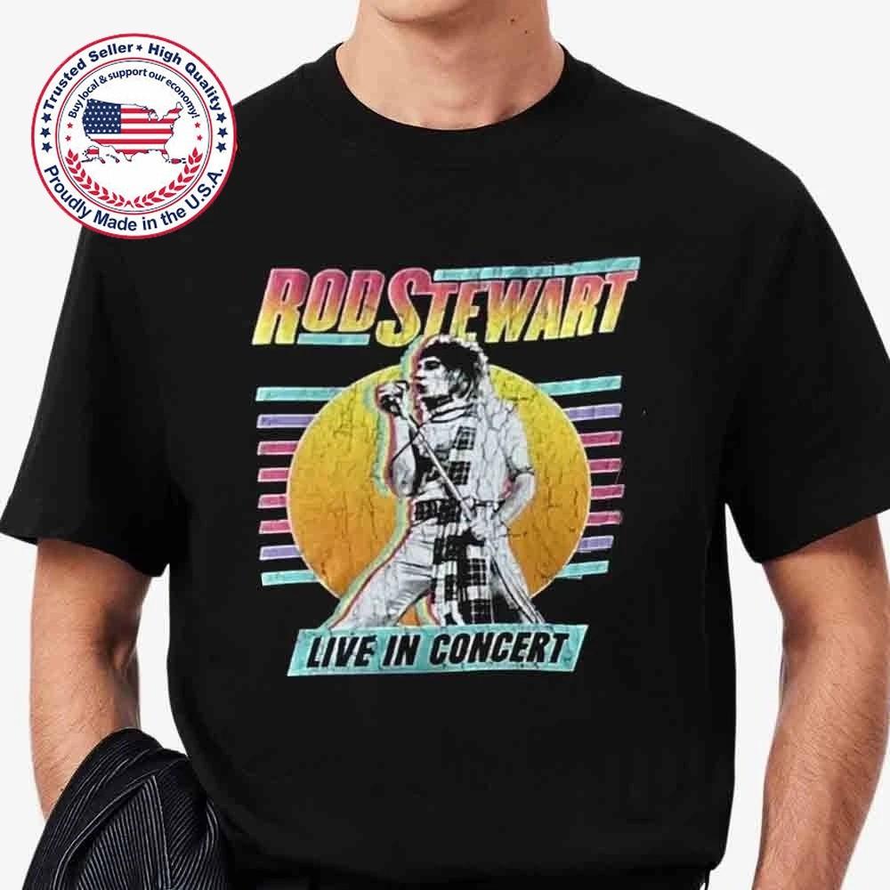NEW!! Rod Stewart Glastonbury 2025 Live In Concert Unisex T-Shirt