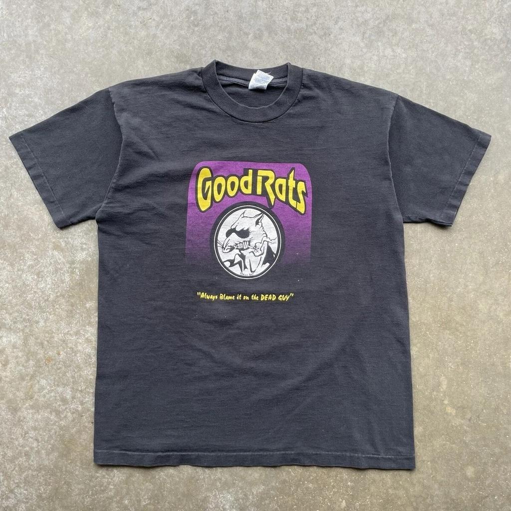 Винтажная футболка 90-х Good Rats Band Унисекс 100% Хлопок Мужские Футболки Топ S-4XL