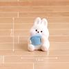 Милая кукла Кролик Миниатюрные фигурки Автомобиль Украшение Статуэтка Животных Кукольный Домик Сделай Сам Кролик Украшения Поделки Мини Животные Поделки
