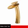 BAKALAWaterfall Wash Basin Brass High And Low Faucet Black Hot And Cold Toilet Wash Basin Bathroom Home