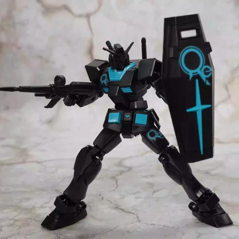 Базовая ограниченная серия HG 1/144 Rx-78-2 Материал вторичной переработки Неоновый синий Модель с защелками Фигурки Действия Настольное украшение Модные игрушки