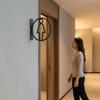2D Flat Acrylic Bathroom Sign Detachable Washroom Door Sign Sleek Finish Toilet Signs  Offices