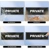 Private Sign Acrylic 9 x 3 Inches Self-Adhesive Waterproof Plastic Door Wall Sign for Business Office 4 Pack