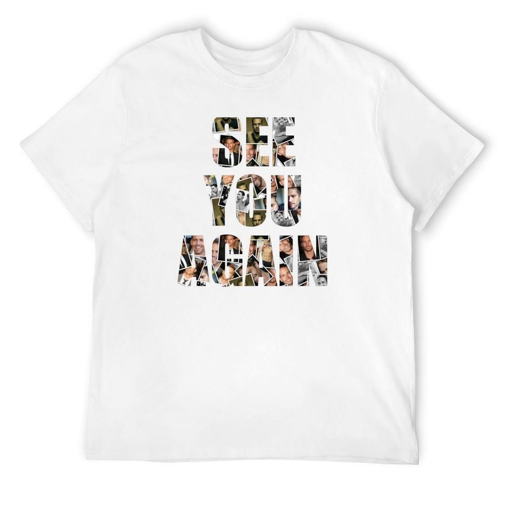 Paul walker see you again T-Shirt vintage graphic tee sports fans workout shirts for men