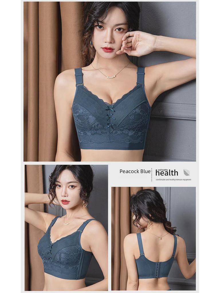 Большой красный регулируемый бюстгальтер с полной чашкой для женщин больших размеров с дизайном на нескольких пуговицах