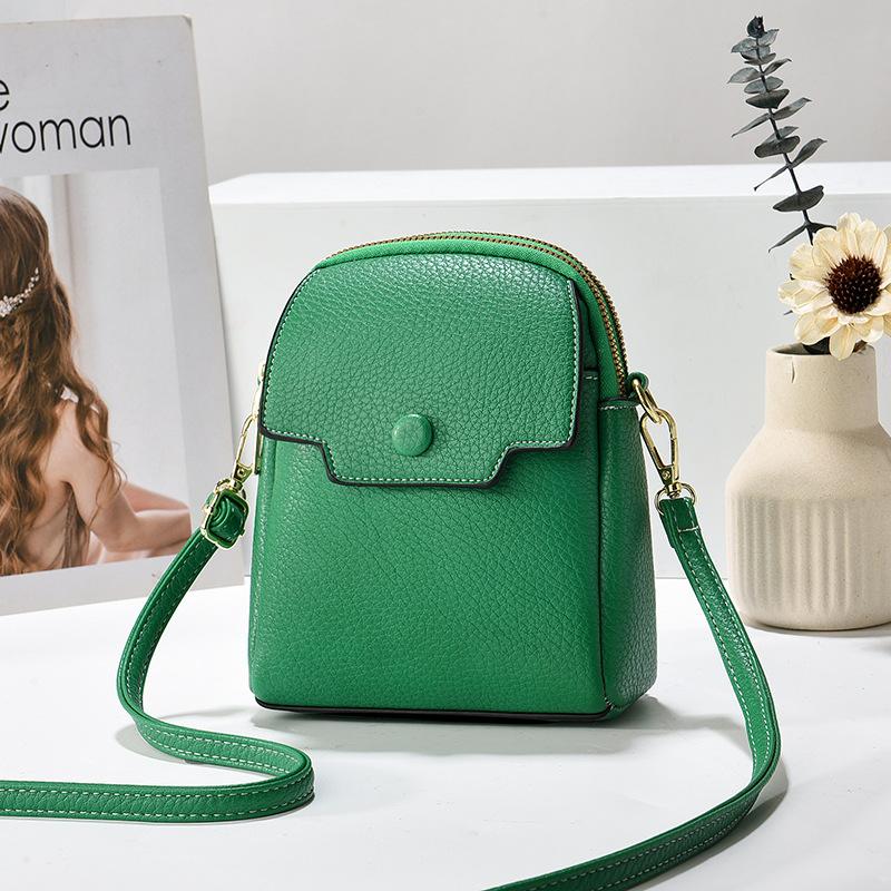 Летние новые мягкие кожаные сумки для телефонов, женские сумки-кошельки, модные женские сумки через плечо, универсальные сумки через плечо