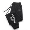 Women's Casual NEW YORK City Printed Long Pants Running Trousers Outer Sport Jogging Sweatpants Unisex Harajuku