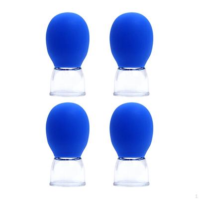 Набор из 4 банок для вакуумного массажа лица и тела