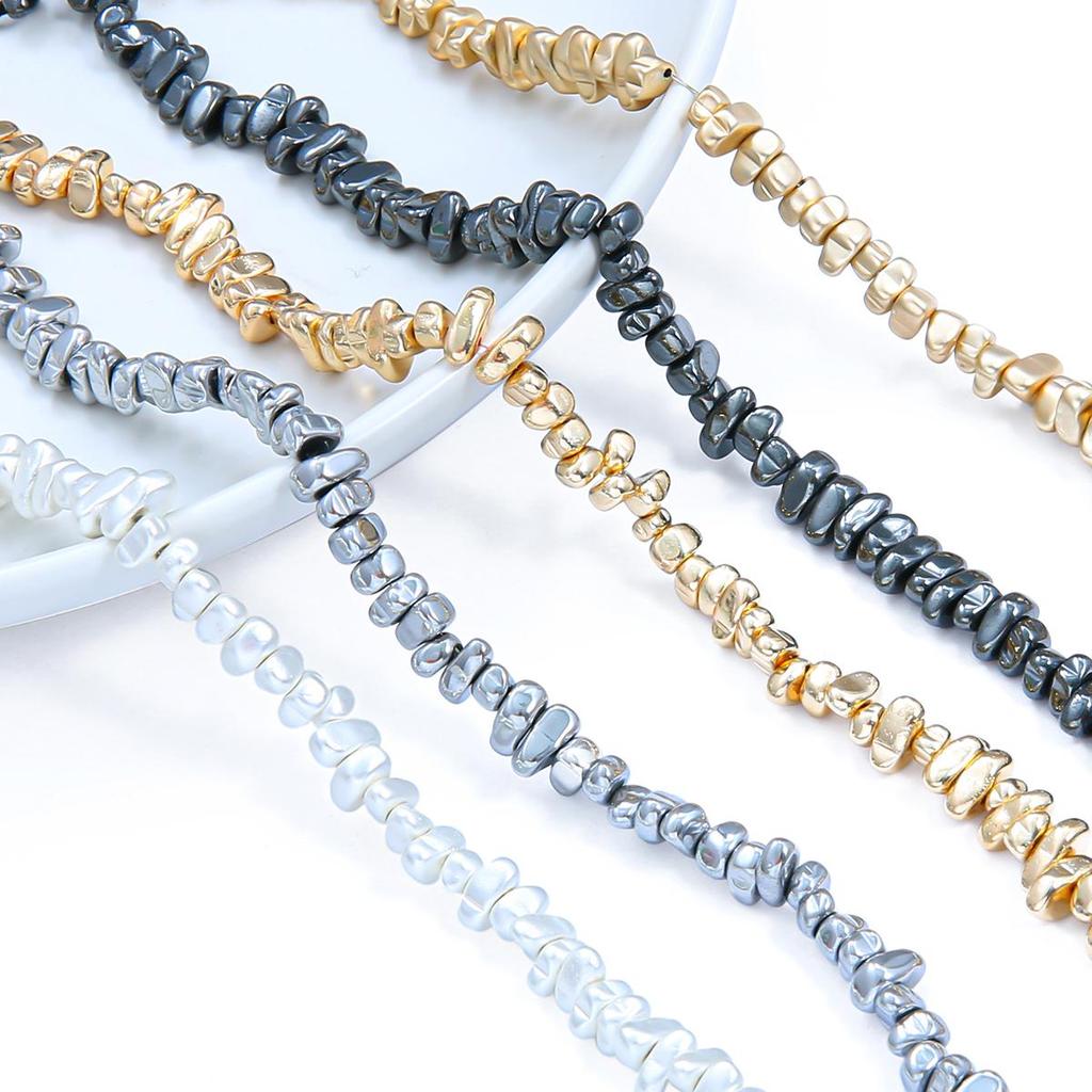 Бусины из натурального камня, черные гравийные бусины из желчного камня для изготовления ювелирных изделий, браслет, ожерелье, ножной браслет